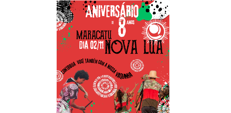 Banner Aniversário do grupo Maracatu Nova Lua