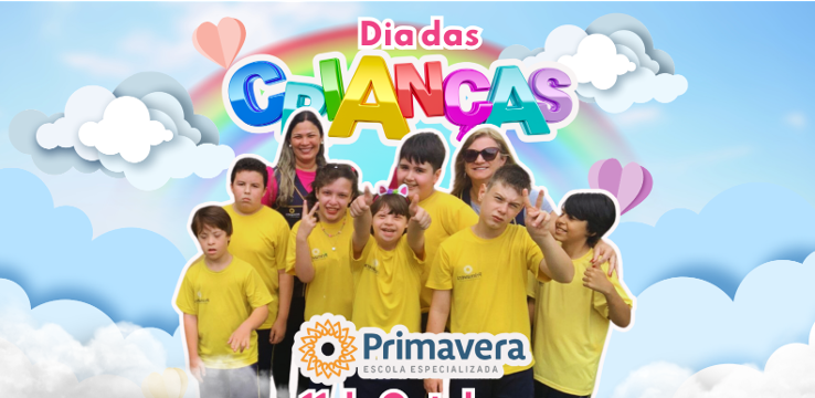 Banner Dia das Crianças - Escola Especializada Primavera