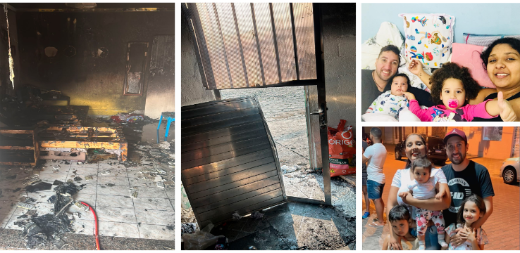 Banner Reconstruindo Após Incêndio: Ajude a Família do Emerson e Tainá