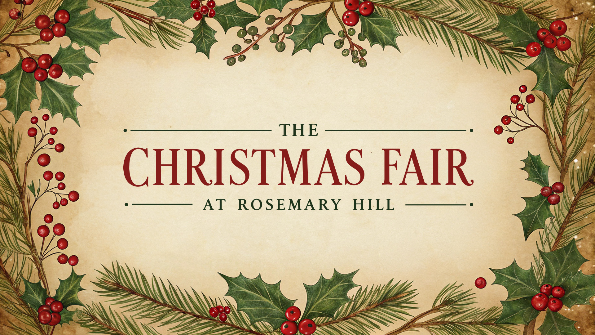 The Christmas Fair at Rosemary Hill