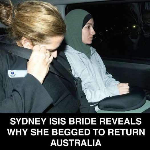 A Sydney woman who left Australia to join ISIS in Syria has revealed why she desperately wanted to return home after years trapped in detention camps.