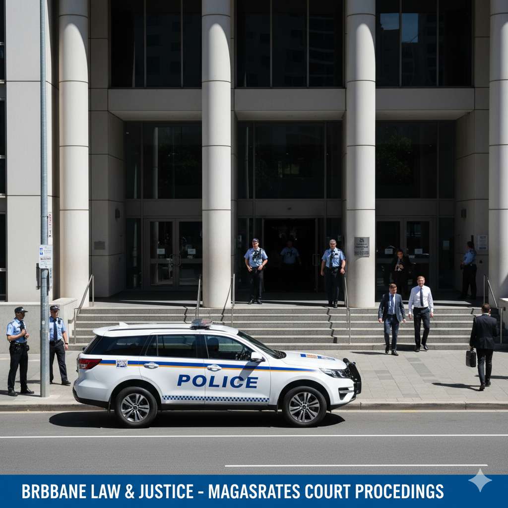 A generic representation of a Brisbane courthouse or legal setting.
