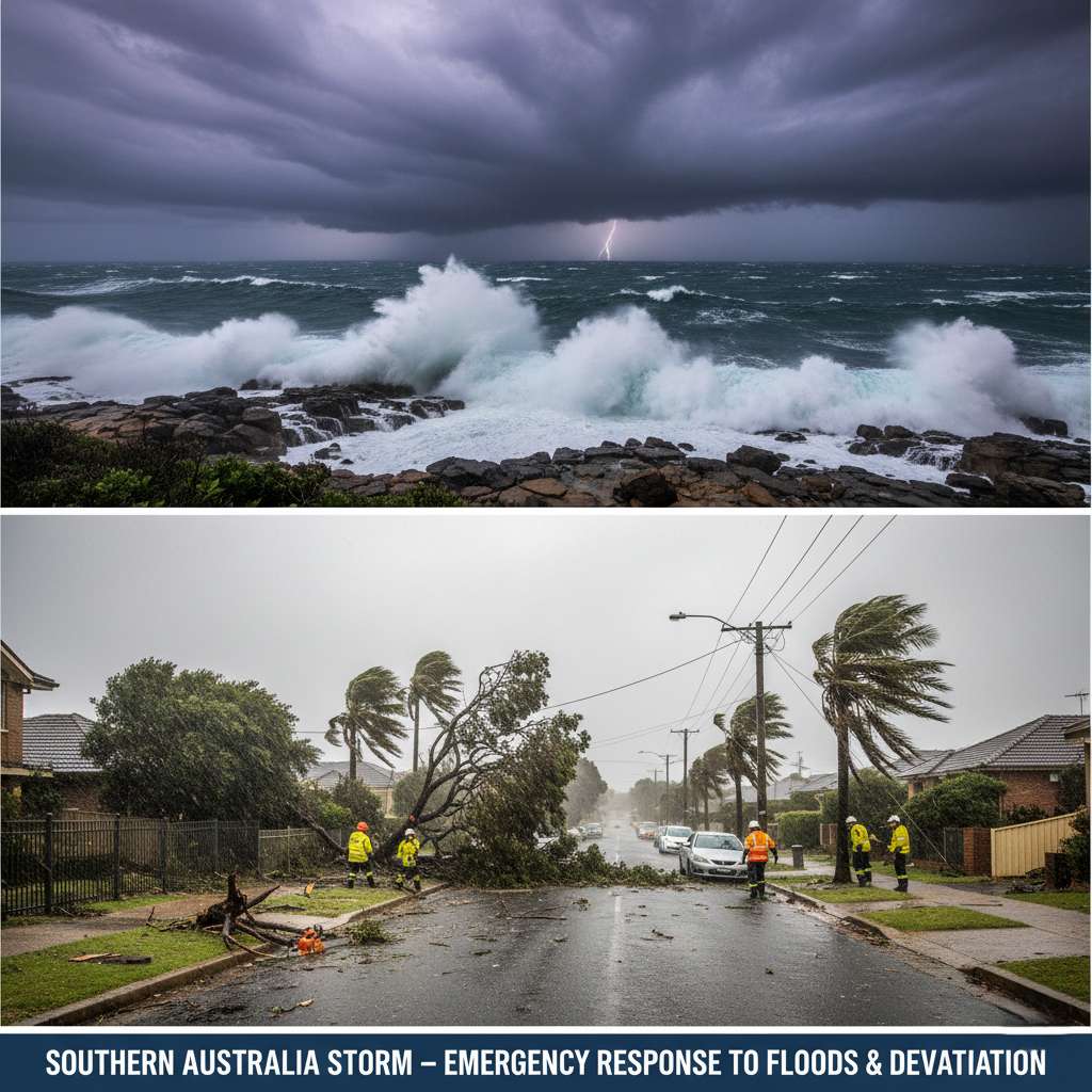 Severe Storm System Batters South Australia and Victoria in Once-in-a-Generation Weather Event