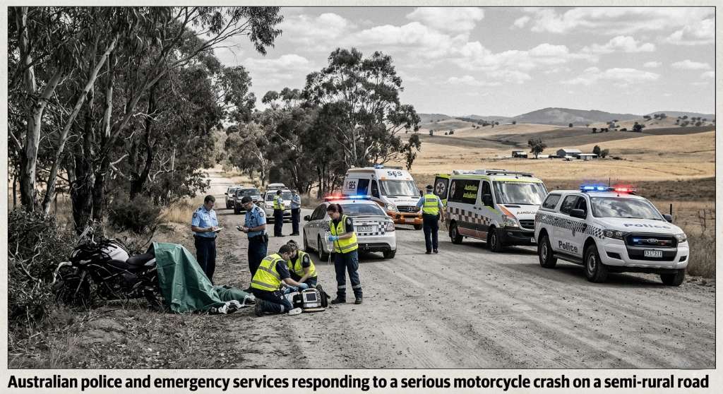 Emergency services response scene in Red Hill.