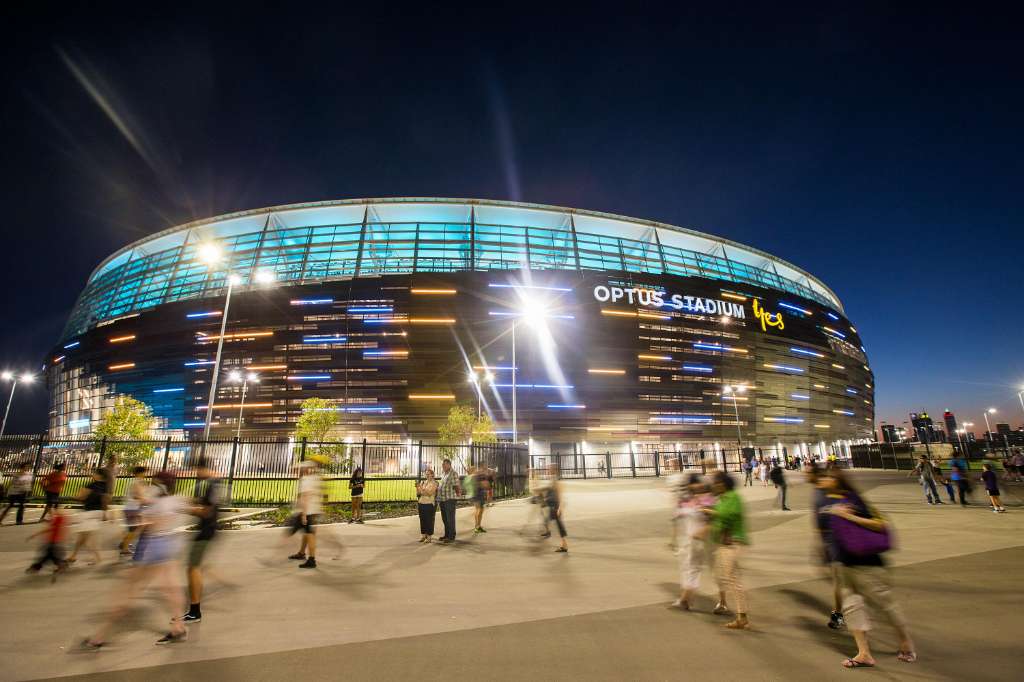 Troy Mercanti Escorted from Optus Stadium During West Coast Eagles Match