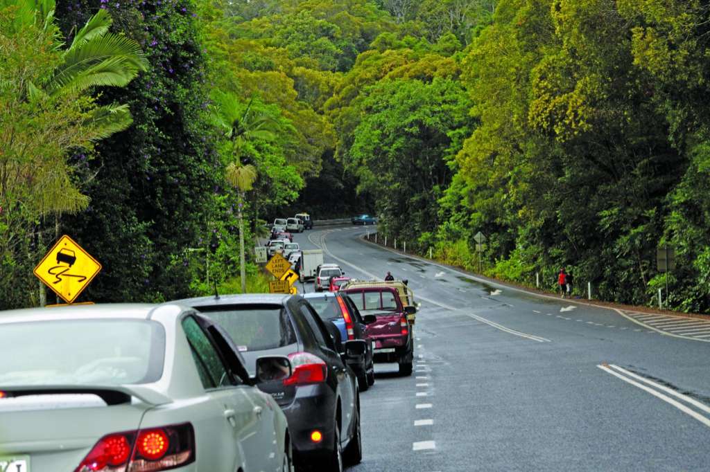 Drivers Frustrated Over Slow Progress of Kuranda Range Landslide Repairs - Cairns, Queensland