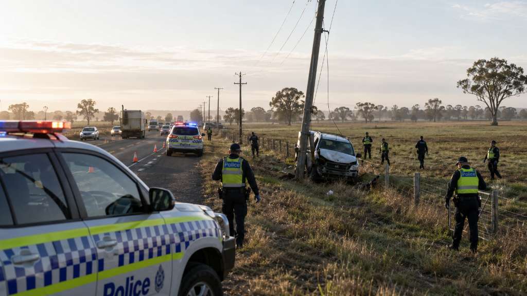 Police Search for Injured Man Who Vanished After Dookie Crash - Shepparton, VIC