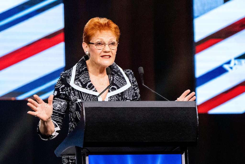 Pauline Hanson Defends Comments About White Australia Policy During Perth Event