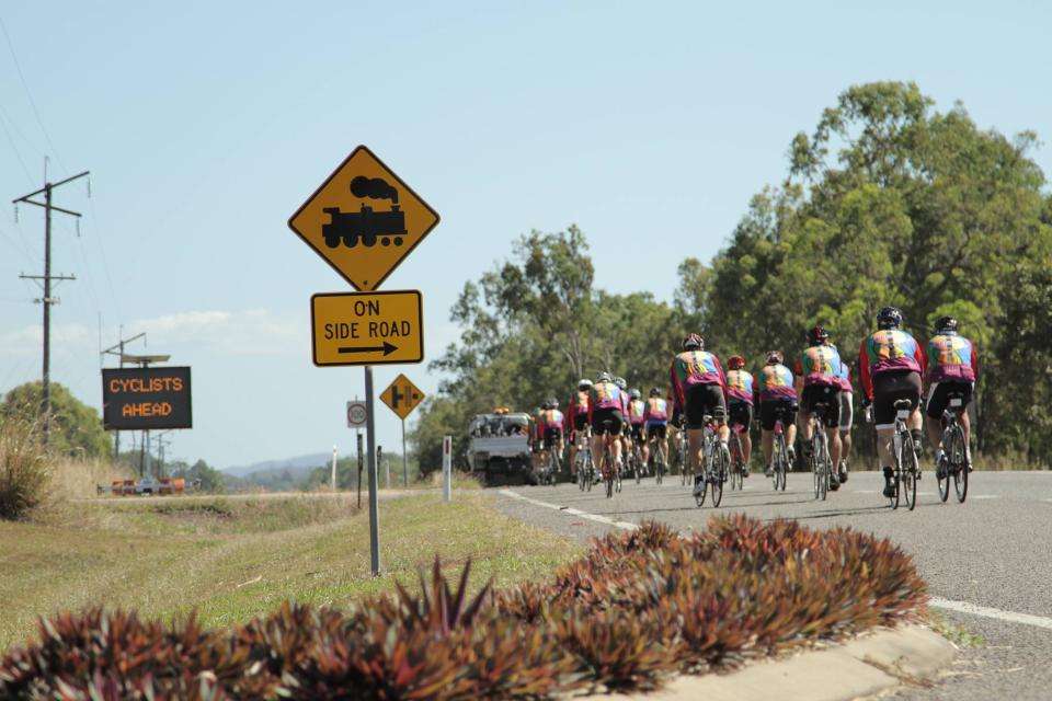 Townsville Mayor Joins Charity Bike Ride Along Bruce Highway to Support Children With Cancer - Townsville, QLD