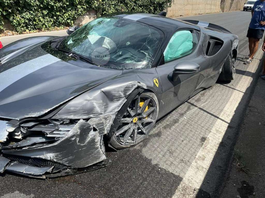 Influencer Sam Gordon's $1 million Ferrari destroyed in dramatic Gold Coast crash