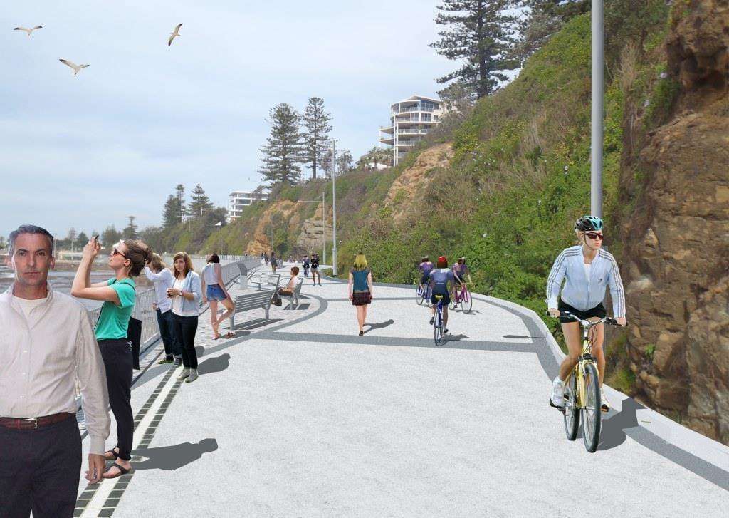 North Wollongong Seawall and Promenade Upgrade Progresses
