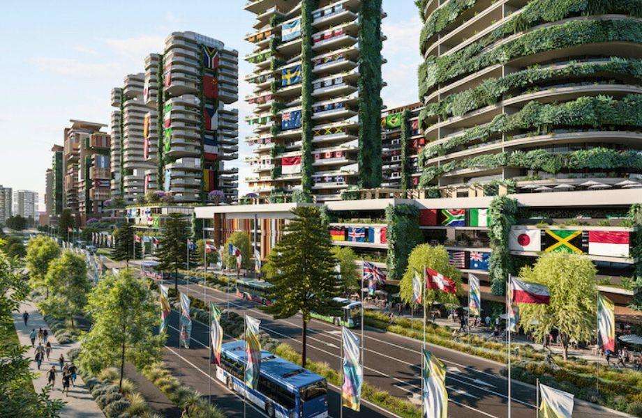 Olympic Athletes Village Construction Advances at Brisbane's Northshore Hamilton