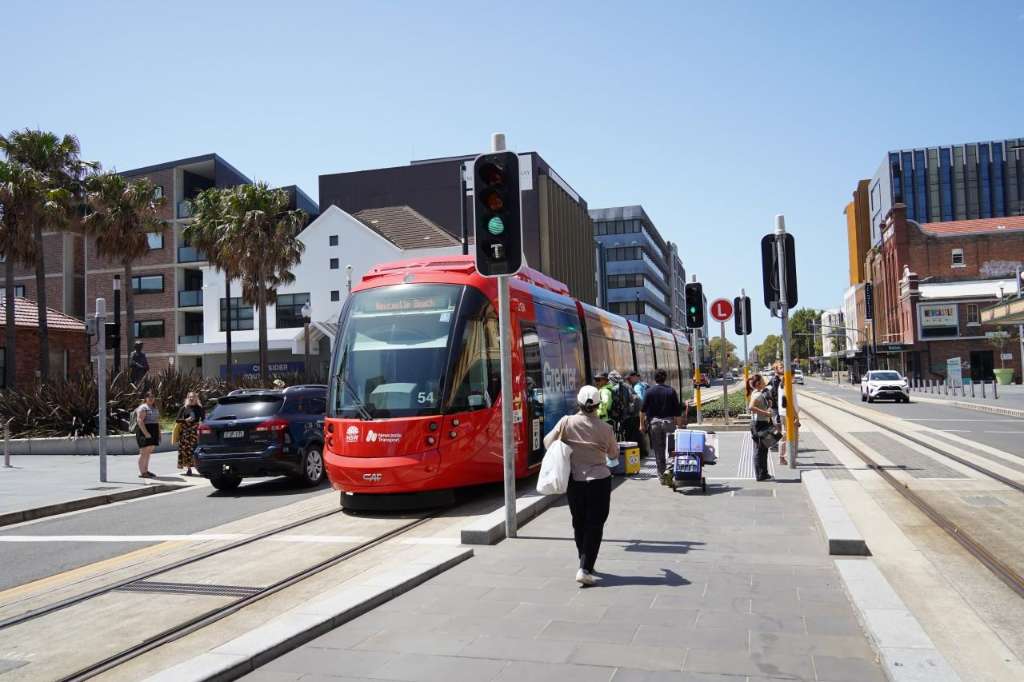 CCTV captures dangerous close calls on Newcastle light rail