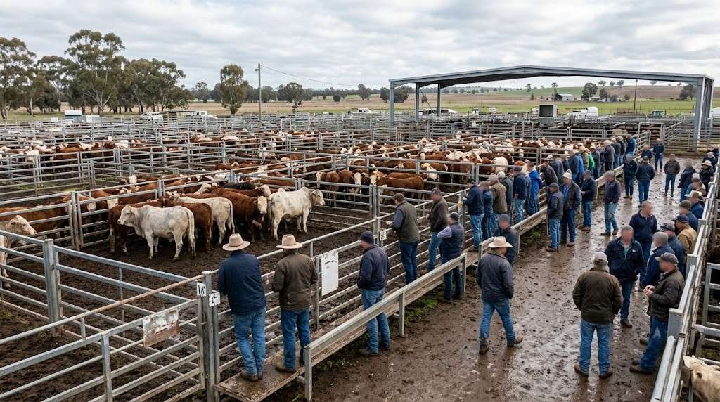 Wagga cattle yarding falls after widespread rain across supply area - Wagga Wagga, NSW