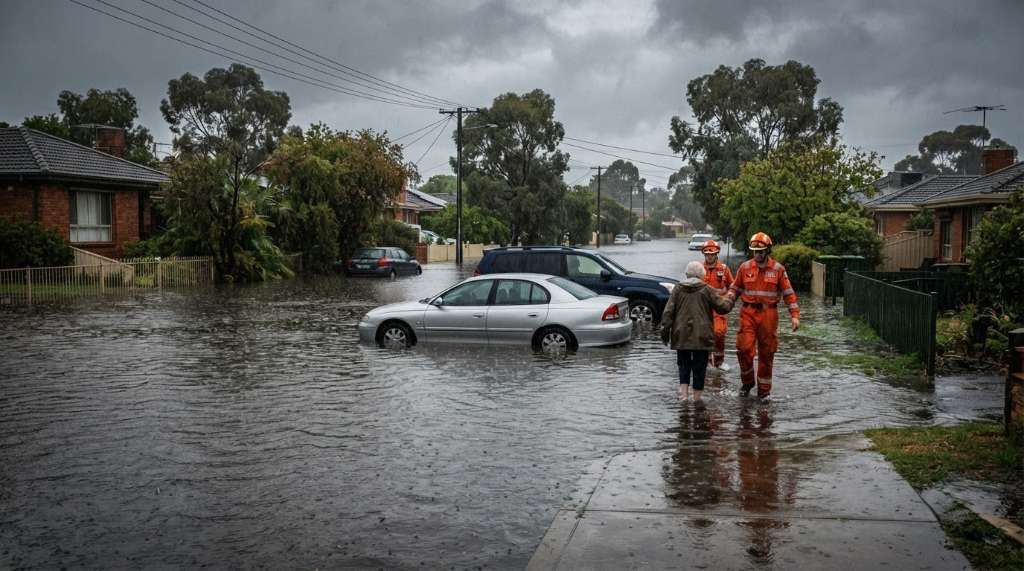 Heavy rain causes flooding and rescues across Adelaide