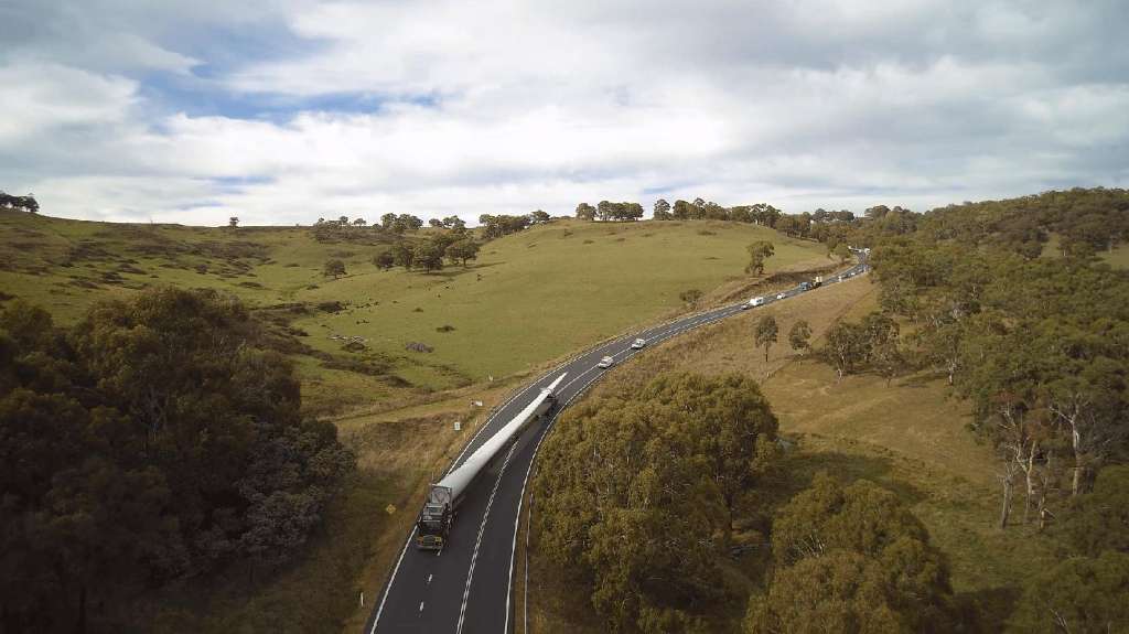 Massive Wind Turbine Convoy Puts Pressure on Golden Highway
