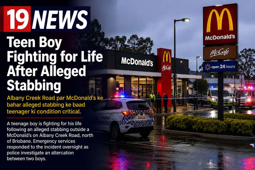 Teen Boy Fighting for Life After Alleged Stabbing - Brisbane, QLD