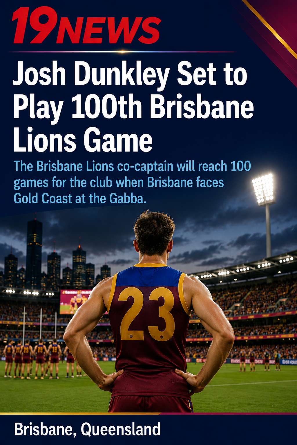 Josh Dunkley Set to Play 100th Brisbane Lions Game