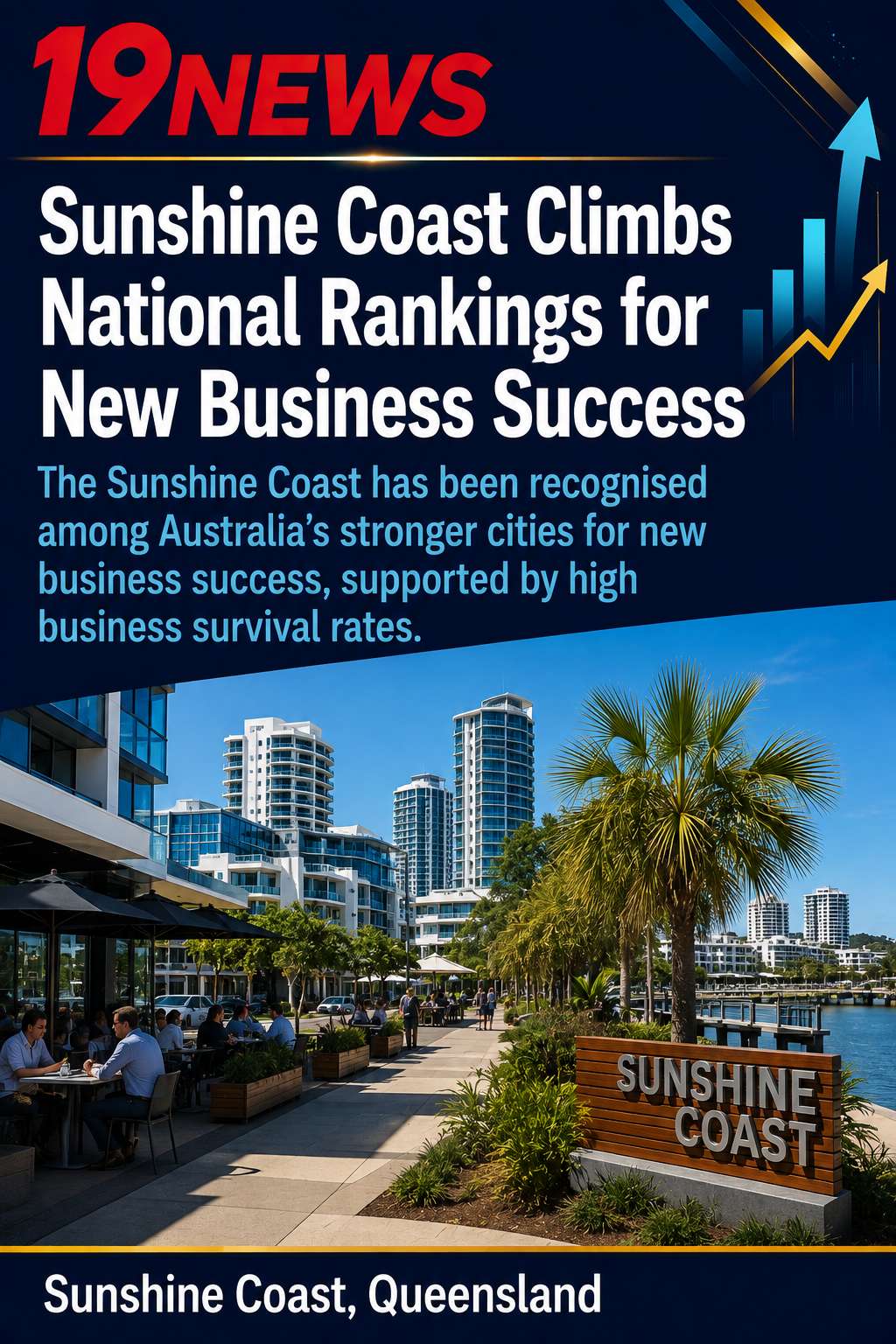 Sunshine Coast Climbs National Rankings for New Business Success