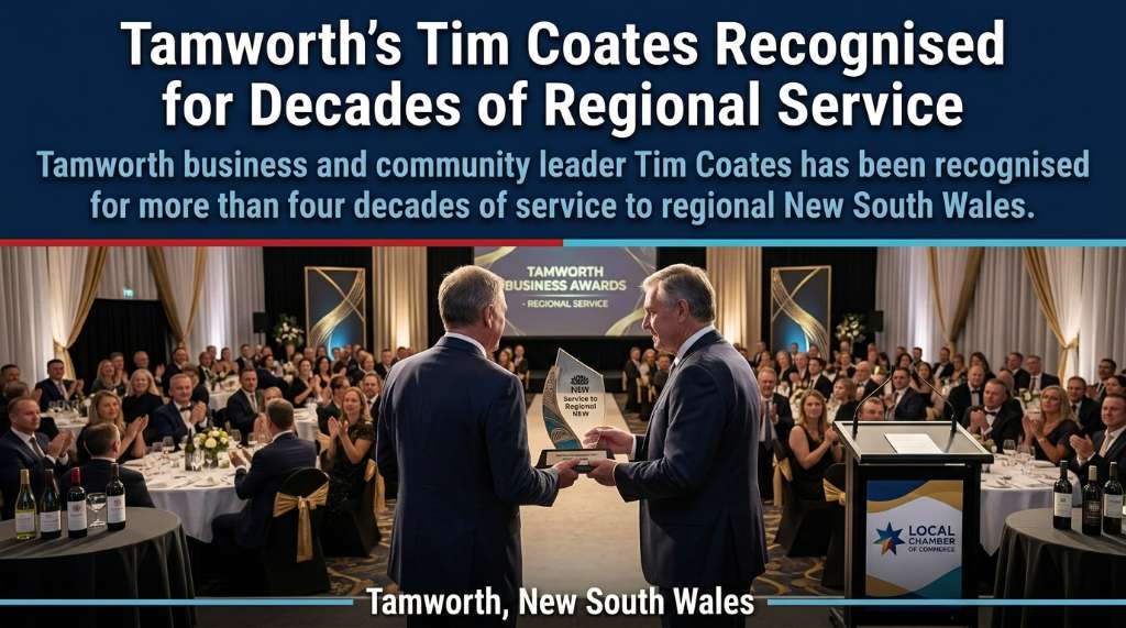 Tamworth’s Tim Coates Recognised for Decades of Regional Service