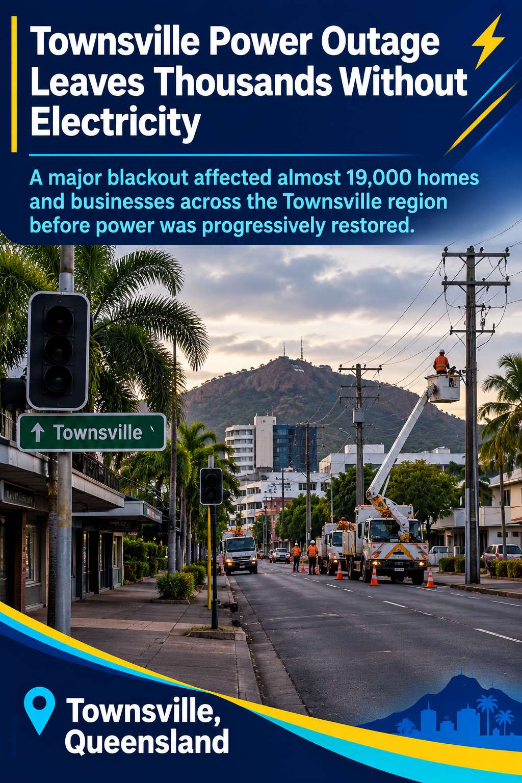 Townsville Power Outage Leaves Thousands Without Electricity