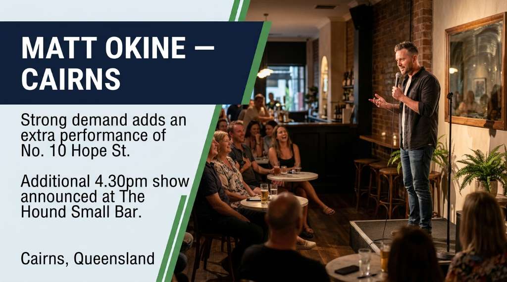 Matt Okine Adds Extra Cairns Comedy Show
