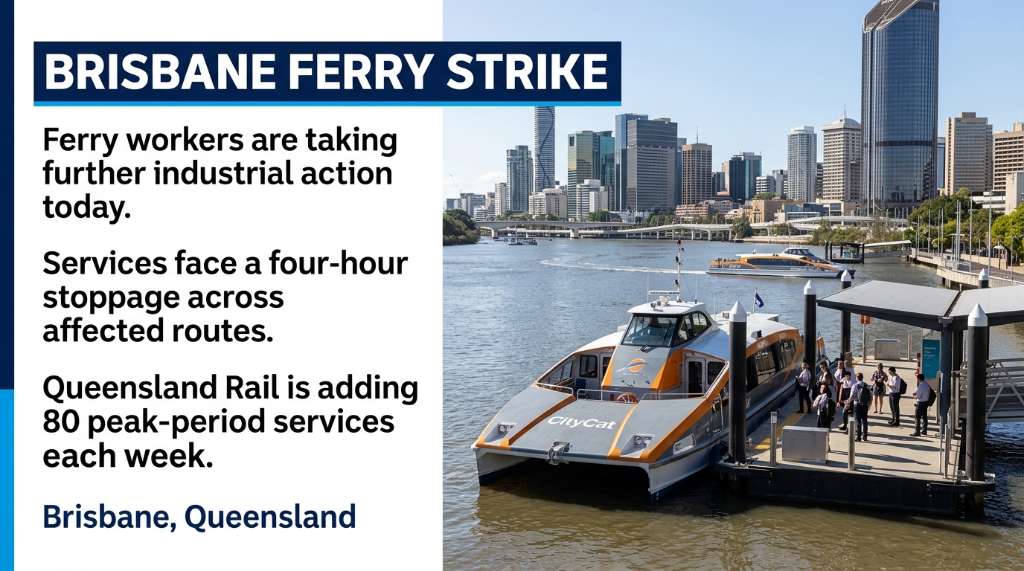 Ferry Strike Disrupts Brisbane Services