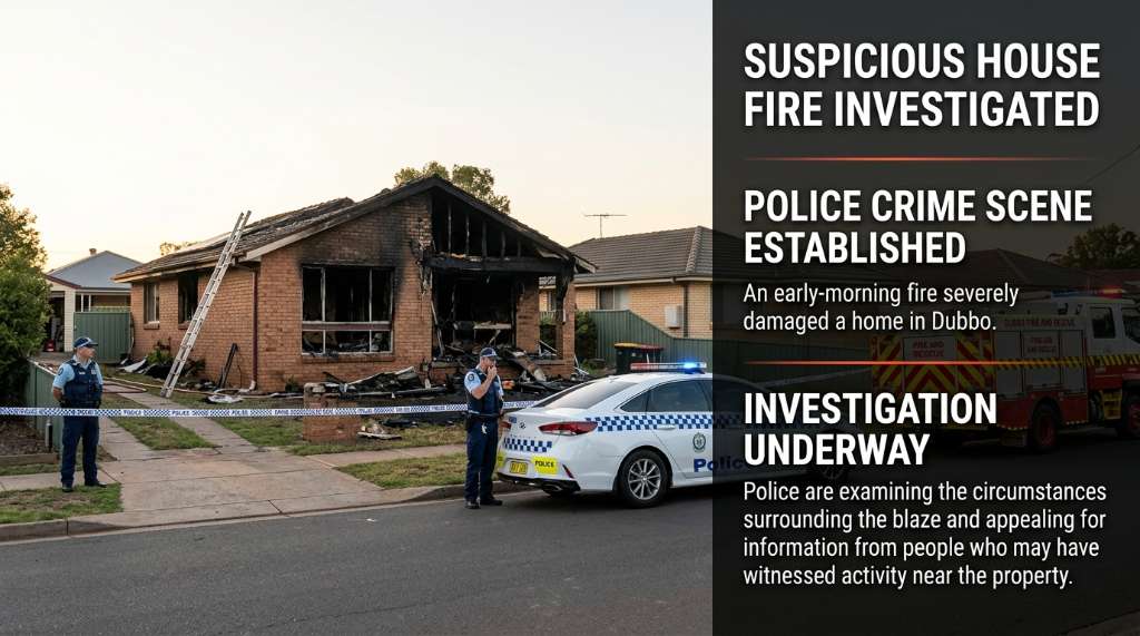 House Fire in Dubbo Investigated as Suspicious