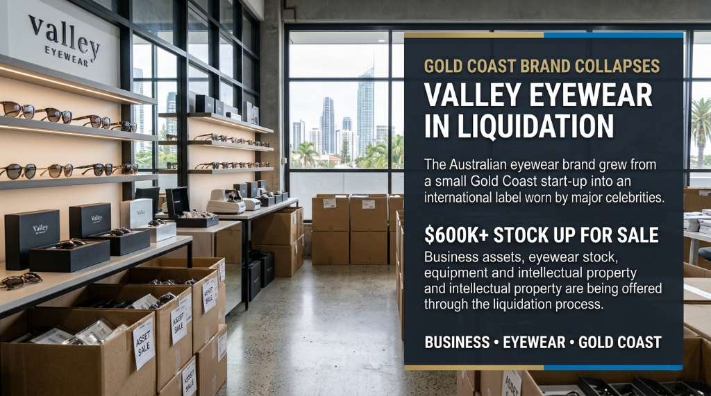 Gold Coast Eyewear Brand Valley Eyewear Placed Into Liquidation