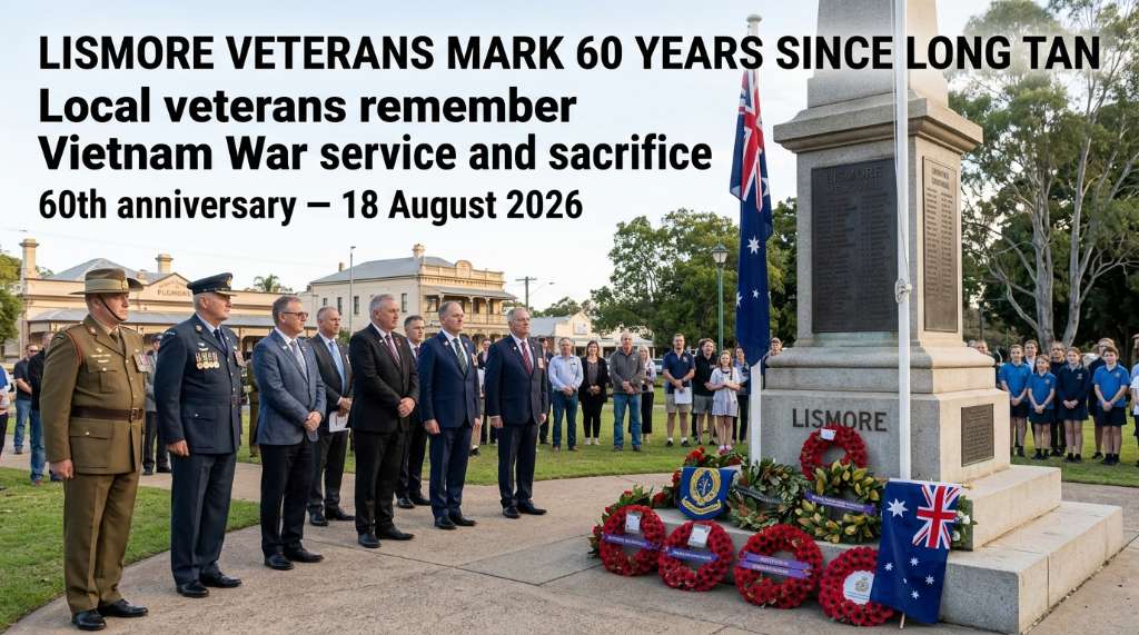 Lismore Veterans Commemorate 60th Anniversary of the Battle of Long Tan