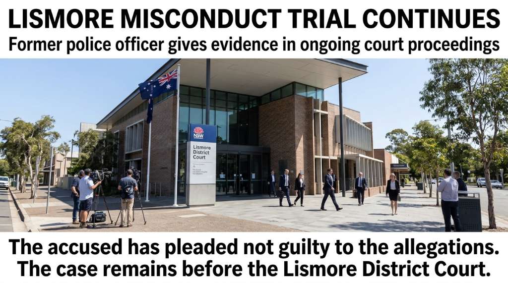 Former Police Officer Gives Evidence in Lismore Misconduct Trial - Lismore, NSW