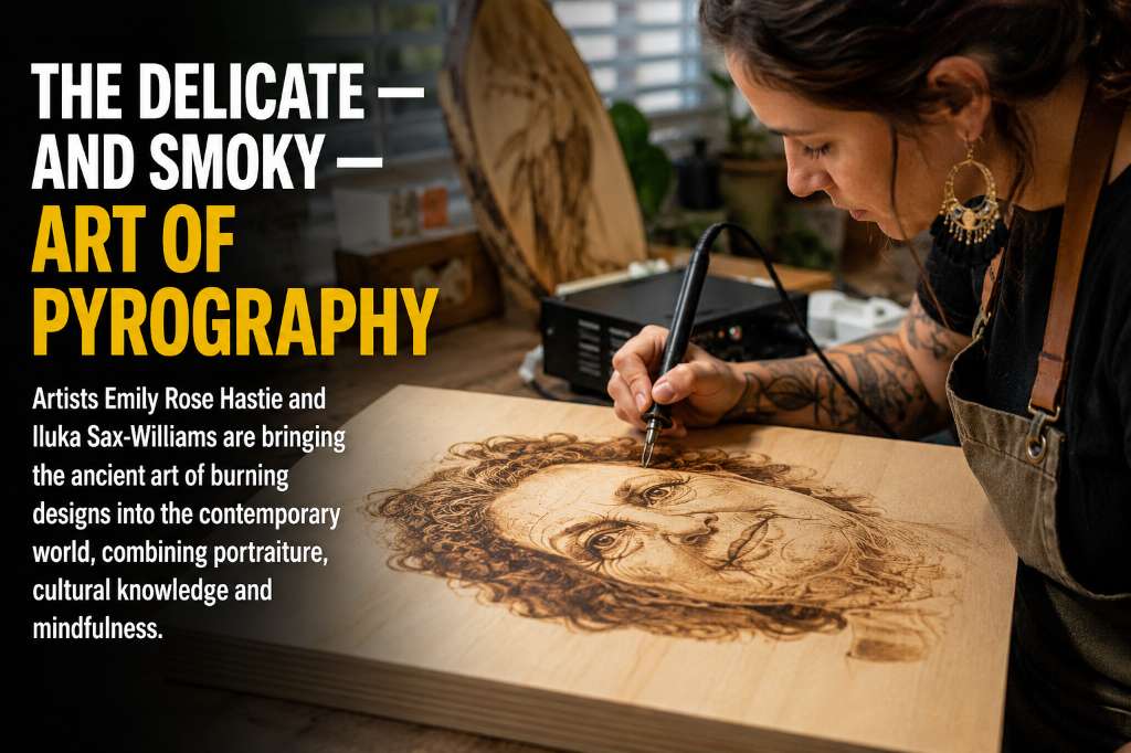 The Delicate — and Smoky — Art of Pyrography