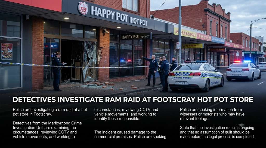 Ram Raid Targets Footscray Hot Pot Store