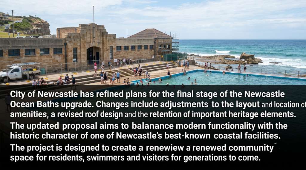 Newcastle Ocean Baths Upgrade Plans Refined