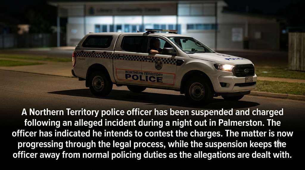 NT Police Officer Suspended After Alleged Palmerston Incident