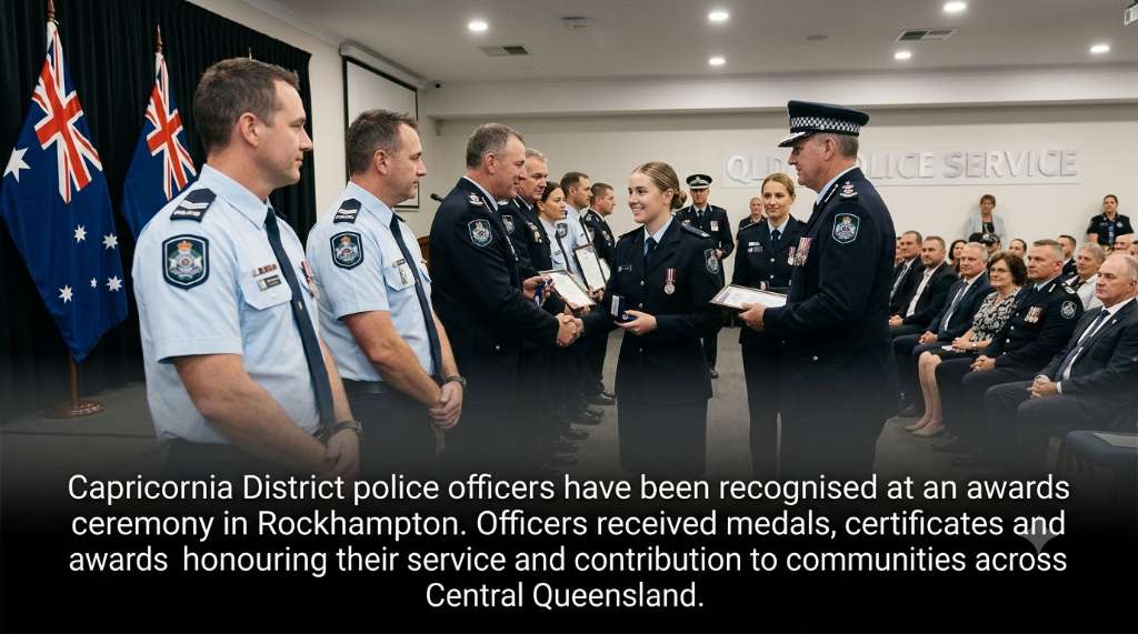 Capricornia Police Officers Honoured at Rockhampton Awards