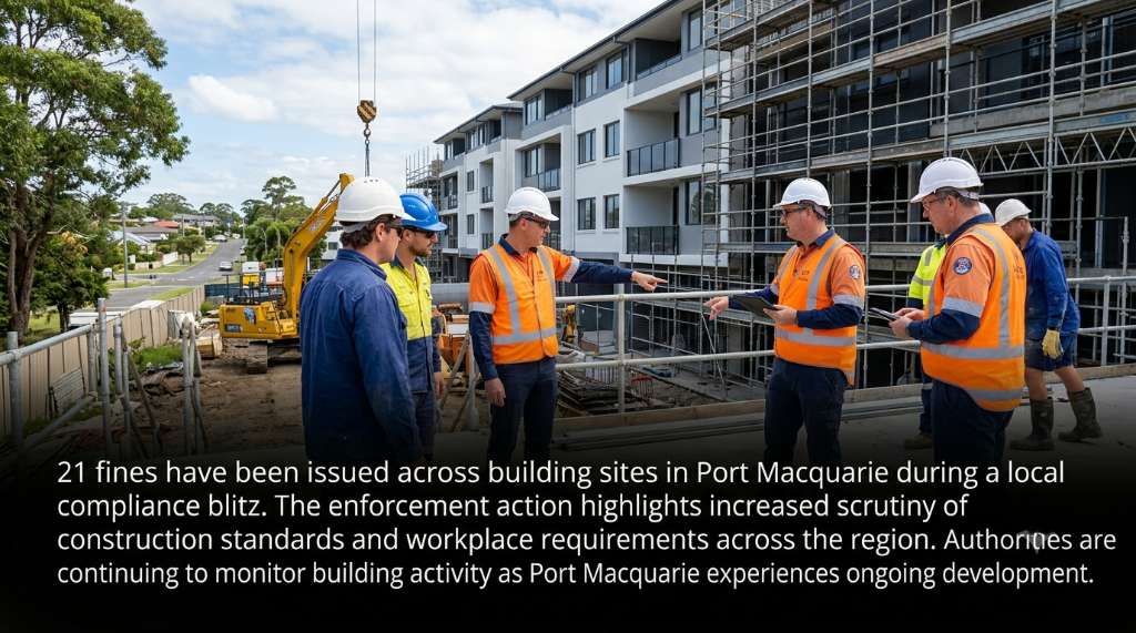 Building Blitz Nets 21 Fines Across Port Macquarie Sites