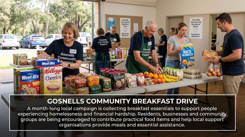 Gosnells Breakfast Drive Collects Food for People Facing Homelessness