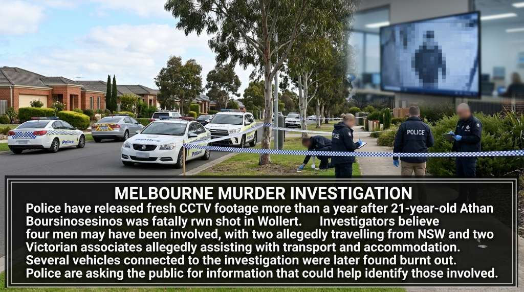 Police Release New CCTV in Melbourne Murder Investigation After Getaway Cars Torched