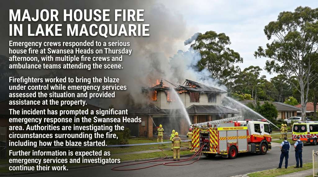 Child Dies in Major House Fire at Lake Macquarie