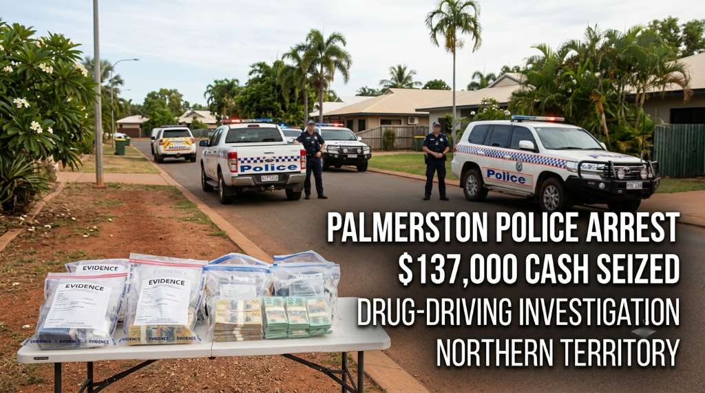 Drugs and $137,000 Cash Seized After Palmerston Drug-Driving Arrest