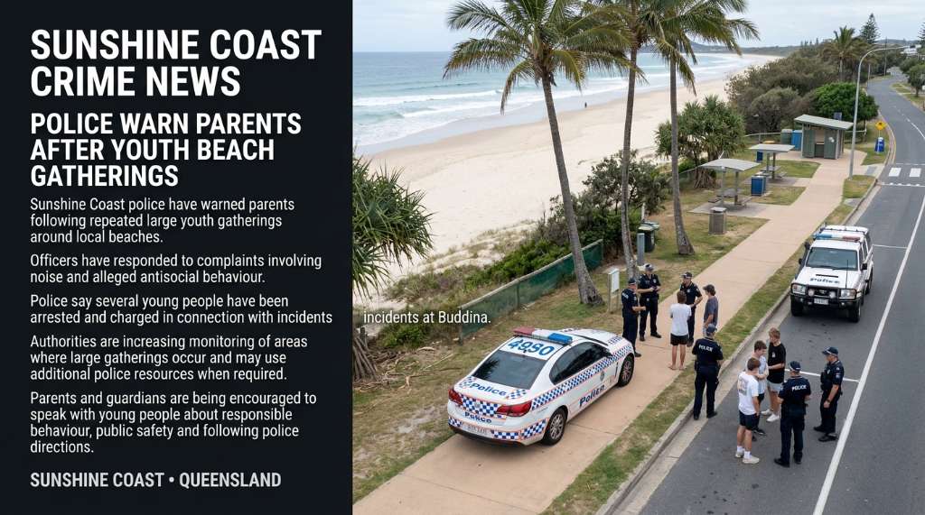 Police Warn Parents After Youth Beach Gatherings