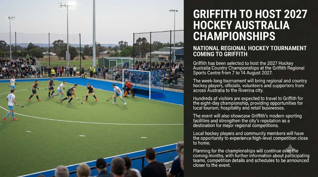 Griffith to host 2027 Hockey Australia Country Championships