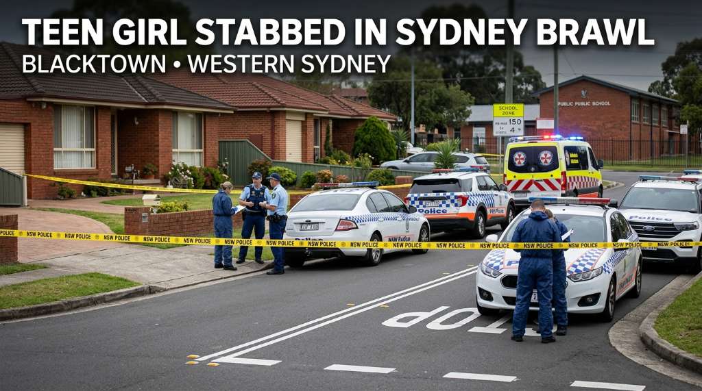 Teen Girl Stabbed During Brawl Near Blacktown School - Sydney, NSW