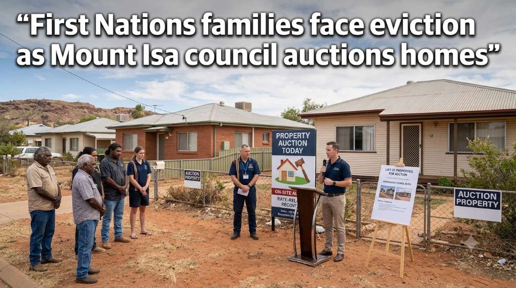 First Nations families face eviction as Mount Isa council auctions homes