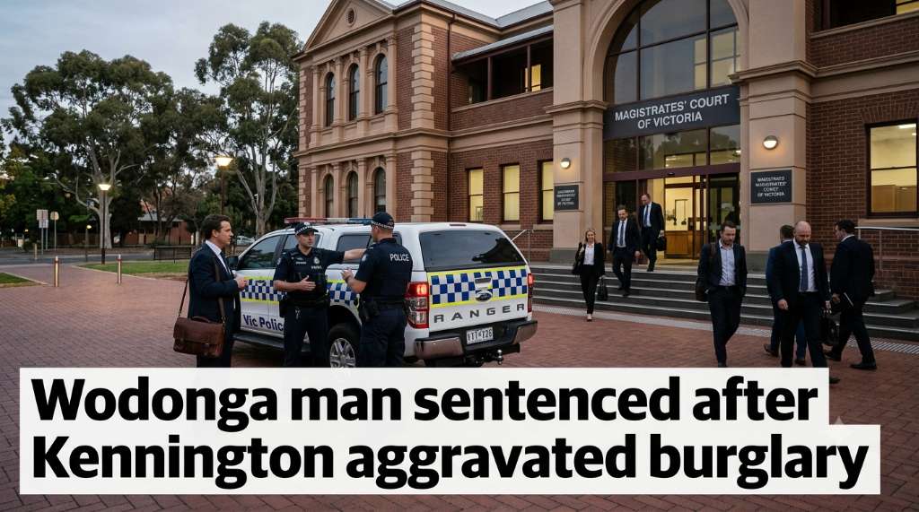 Wodonga man sentenced to 14 months for aggravated burglary and assault