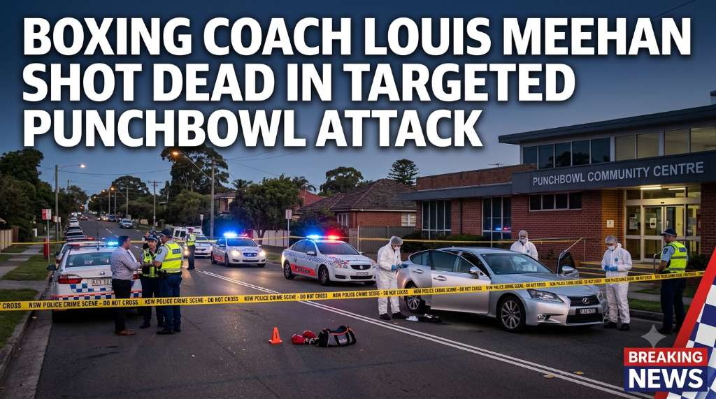 Sydney Boxing Coach Louis Meehan Shot Dead in Targeted Punchbowl Ambush - Sydney, NSW