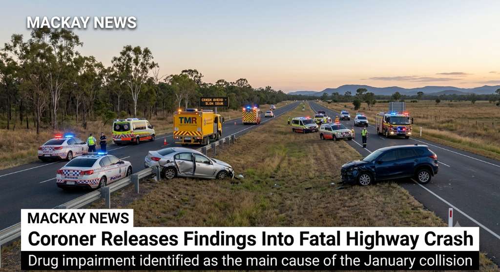 Coroner Finds Drug-Impaired Driver Caused Fatal Peak Downs Highway Crash - Mackay, QLD