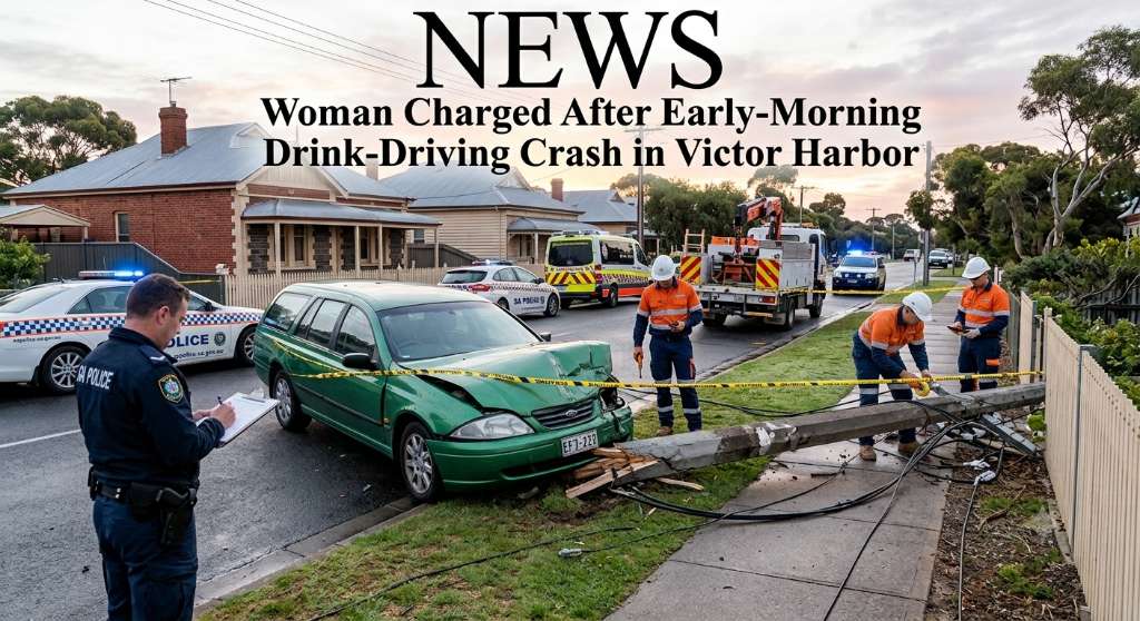 Woman Charged After Early-Morning Drink-Driving Crash in Victor Harbor