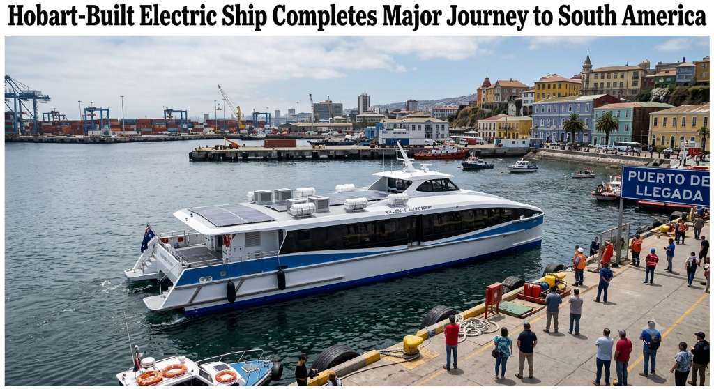 Hobart-Built Electric Ship Completes Major Journey to South America - Hobart, TAS